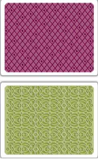 Sizzix Embossing Folders By Basic Grey - Diamonds & Snow Cap Sizzix Embossing Folders By Basic Grey - Diamonds & Snow Cap