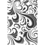 Sizzix 3D Texture Fades A6 Embossing Folder By Tim Holtz - Swirls