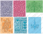 Cuttlebug Embossing Folders Set of 6 - Love's In The Air Cuttlebug Embossing Folders Set of 6 - Love's In The Air