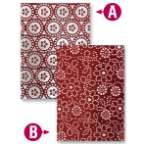 M-Bossabilities Reversible A2 Embossing Folder - Dotted Flowers