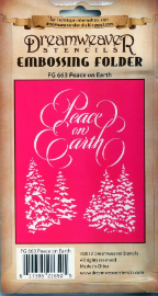 Peace on Earth Embossing Folder