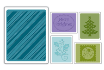Sizzix Textured Impressions Embossing Folders, Set of 5 - Christmas #4
