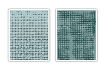 Sizzix Texture Fades Embossing Folders By Tim Holtz - Dot Matrix & Gridlock