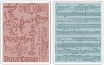 Sizzix Texture Fades Embossing Folders By Tim Holtz - Postcard & Sheet Music