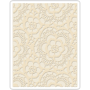 Sizzix Texture Fades Embossing Folders By Tim Holtz - Lace