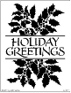 Holiday Greetings and Holly