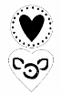 Two Decorative Hearts