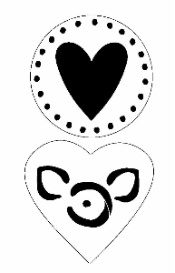 Two Decorative Hearts