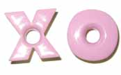 X's and O's 3/16" Eyelets - Baby Pink