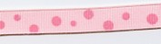 Ribbon, Soft Pink with Pink Circus Dots